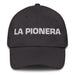 La Pionera The Pioneer Mexican Spanish Pride Gift Regalo Dad Hat Mexicada Dark Grey