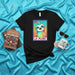 LA PLEBE Sloth Loteria Card T-Shirt Rainbow Cute Graphic Tee Mexican Bingo Game Unisex Shirt Mexicada