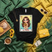 LA PRIMA Cute Sunflower Girl Lotería Card 13 Unisex T-Shirt - Mexican Bingo Game Graphic Tee for Cousins and Family Fun Mexicada