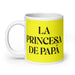 La Princesa De Papá Daddy'S Little Princess / Mama'S Little Prince Funny Home Office Work Coffee Mug Mexican Spanish Pride Gift White Glossy Cup Yellow Card Mug Mexicada