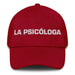 La Psicóloga The Psychologist Mexican Spanish Pride Gift Regalo Dad Hat Mexicada Cranberry