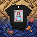 LA REINA Cute Kawaii Princess Loteria Card T-Shirt, Mexican Bingo Game La Corona Queen Tee, Graphic Shirt for Women, Funny Spanish Culture Apparel, Latina Gift, Number 18 Royal Aesthetic Top Mexicada