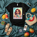 LA ROMANA Mexican Loteria Card Graphic T-Shirt | Cute Cartoon Girl Character Print Unisex Tee | Traditional Bingo Game Design Clothing Gift Mexicada