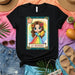 La Romana Rainbow Dress Lotería Card T-Shirt Cute Cartoon Girl Mango Graphic Tee Mexican Bingo Game Inspired Unisex Apparel Gift Mexicada