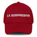 La Sorpresiva The Surprising One Mexican Spanish Pride Gift Regalo Dad Hat Mexicada Cranberry