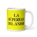 La Súperfan Del Anime The Anime Superfan Funny Home Office Work Coffee Mug Mexican Spanish Pride Gift White Glossy Cup Yellow Card Mug Mexicada 11 oz