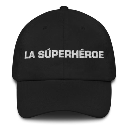 La Súperhéroe The Superhero Mexican Spanish Pride Gift Regalo Dad Hat Mexicada Black