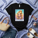 LA TAIKA Cute Anime Girl Loteria Card T-Shirt, Mexican Bingo Game Inspired Graphic Tee, Number 14 La Tajika Mexicada