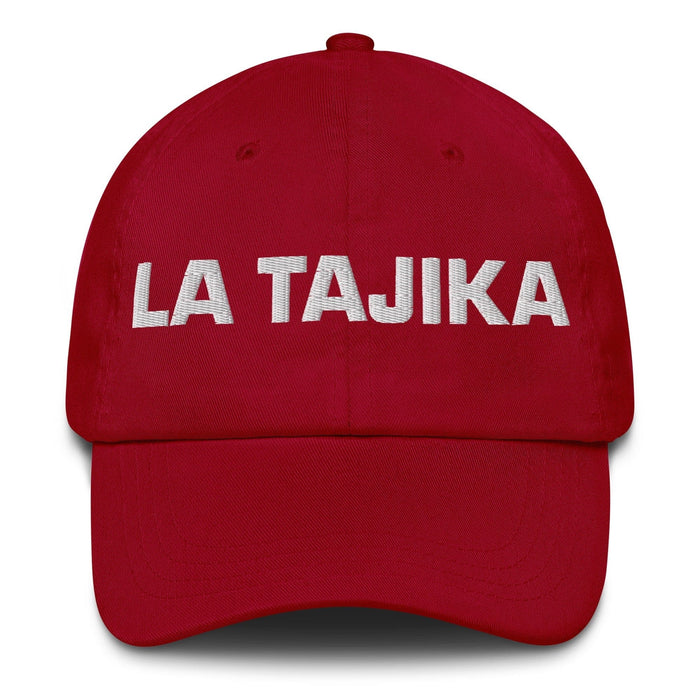 La Tajika The Tajik Mexican Spanish Pride Gift Regalo Dad Hat Mexicada Cranberry