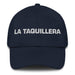 La Taquillera The Ticket Seller Mexican Spanish Pride Gift Regalo Dad Hat Mexicada Navy