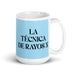 La Técnica De Rayos X The X-Ray Technician Funny Home Office Work Coffee Mug Mexican Spanish Pride Gift White Glossy Cup Sky Blue Card Mug Mexicada 15 oz