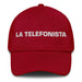 La Telefonista The Operator Mexican Spanish Pride Gift Regalo Dad Hat Mexicada Cranberry