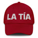 La Tía The Aunt / The Uncle Mexican Spanish Pride Gift Regalo Dad Hat Mexicada Cranberry