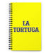 La Tortuga The Turtle | Yellow Spiral Notebook, 140 Dotted Sheets | Funny Gift Idea Home Office Work | Mexican Spanish Pride Gift Mexicada