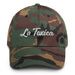 La Toxica Embroidered Dad Hat | Toxic, Bold, Fierce, Strong, Confident | L5 Mexicada Green Camo