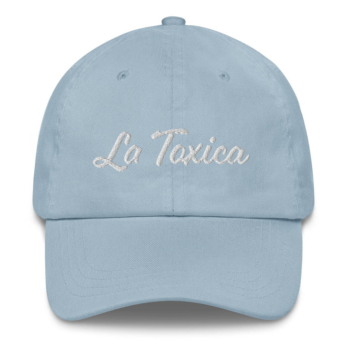 La Toxica Embroidered Dad Hat | Toxic, Bold, Fierce, Strong, Confident | L5 Mexicada Light Blue