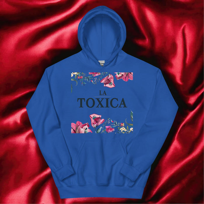 La Toxica Exclusive Art Piece Home Office Work Mexican Spanish Pride Gift One-Of-A-Kind Unisex Hoodie | L11 Mexicada Royal / S