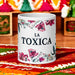 La Toxica Exclusive Name Art Piece Home Office Work Coffee Mug Mexican Spanish Pride Gift Cup One-Of-A-Kind Calligraphy White Glossy Mug | L11 Mexicada 20 oz