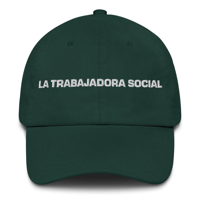 La Trabajadora Social The Social Worker Mexican Spanish Pride Gift Regalo Dad Hat - Mexicada