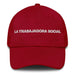 La Trabajadora Social The Social Worker Mexican Spanish Pride Gift Regalo Dad Hat Mexicada Cranberry