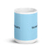 La Transcendentalista The Transcendentalist Funny Home Office Work Coffee Mug Mexican Spanish Pride Gift White Glossy Cup Sky Blue Card Mug Mexicada