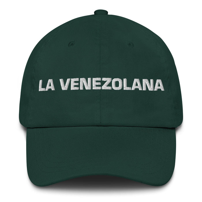 La Venezolana The Venezuelan Mexican Spanish Pride Gift Regalo Dad Hat - Mexicada