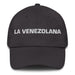 La Venezolana The Venezuelan Mexican Spanish Pride Gift Regalo Dad Hat Mexicada Dark Grey