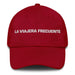 La Viajera Frecuente The Frequent Traveler Mexican Spanish Pride Gift Regalo Dad Hat Mexicada Cranberry