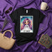 LA VIRGO Loteria Card Zodiac Sign T-Shirt - Cute Cartoon Art, Celestial Stars, Purple Hair Maiden, Astrology Birthday Gift, Unisex Graphic Tee, Number 9 Mexicada