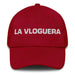 La Vloguera The Vlogger Mexican Spanish Pride Gift Regalo Dad Hat Mexicada Cranberry