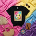 LA VOCAL Loteria Card T-Shirt Cute Letter A Vowel Graphic Tee Colorful Kawaii Mexican Game Unisex Shirt Mexicada