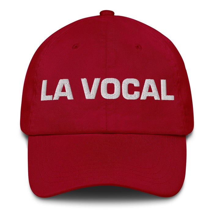 La Vocal The Vocal Member Mexican Spanish Pride Gift Regalo Dad Hat Mexicada Cranberry