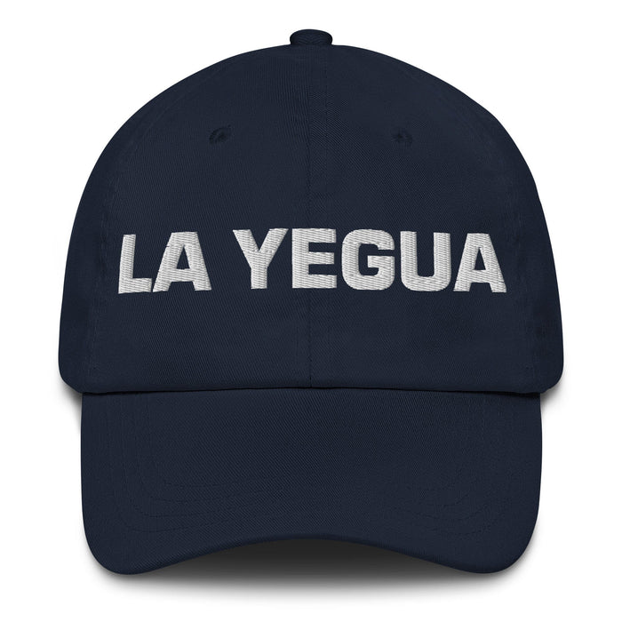 La Yegua The Horse Mexican Spanish Pride Gift Regalo Dad Hat Mexicada Navy