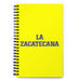 La Zacatecana The Zacatecas Resident | Yellow Spiral Notebook, 140 Dotted Sheets | Funny Gift Idea Home Office Work | Mexican Spanish Pride Gift Mexicada