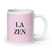 La Zen The Zen Practitioner Funny Home Office Work Coffee Mug Mexican Spanish Pride Gift White Glossy Cup Light Pink Card Mug Mexicada 20 oz