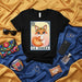 LA ZORRA Cute Watercolor Fox Loteria Card 12 Unisex Graphic T-Shirt | Mexican Bingo Game Art | Summer Sunflower Crown Animal Tee Gift Mexicada