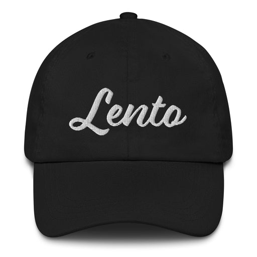 Lento Embroidered Dad Hat | Slow, Calm, Relaxation, Peace, Serenity | L5 Mexicada
