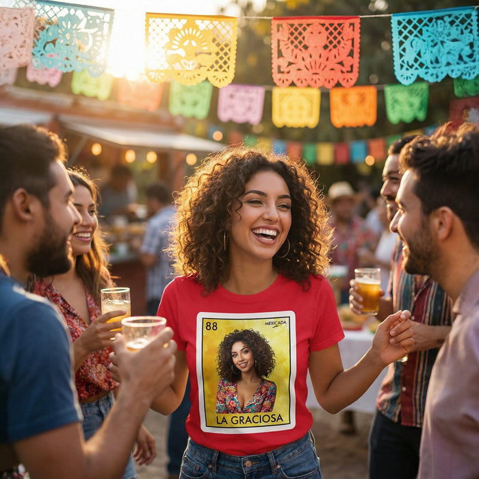 Limited Edition Personalized Loteria Card Shirt printful Birthday Shirt Cumpleanos Cumpeaños Cumpeañera Cumpeañero