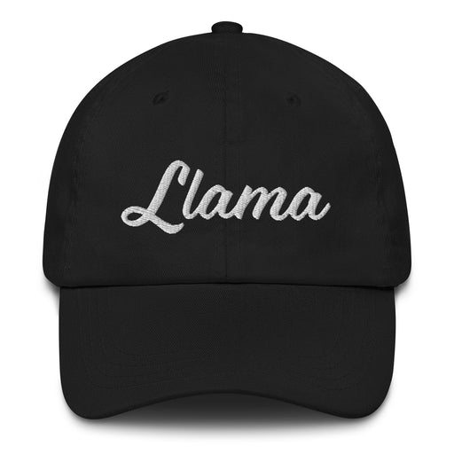Llama Embroidered Dad Hat | Flame, Fire, Passion, Energy | L5 Mexicada