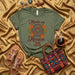 Made en México T-Shirt | Aztec Calendar, Marigolds, Cactus, Snakes Print | Spanish Heritage Graphic Tee | Unisex Olive Green Mexican Culture Shirt Gift Mexicada