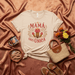 Mamá Eres Única Cactus Flower T-Shirt, Mother's Day Gift Tee, Spanish Quote Shirt, Unique Mom Fiesta Apparel, Cute Floral Desert Graphic Unisex Shirt Mexicada