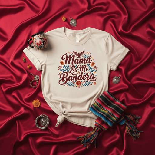 Mama Es Mi Bandera T-Shirt, Mexican Mom Gift, Mother's Day Tee, Spanish Quote Shirt, Latina Mama Shirt, Floral Fiesta Design, Cultural Heritage Apparel, Unisex Graphic Top Mexicada