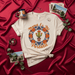 Mamá Es Mi Portátil Cactus T-Shirt, Día de la Madre Regalo, Camiseta Unisex con Diseño Floral Naranja y Azul, Estilo Mexicano, Ropa de Maternidad, Regalo para Mamá Española. Mexicada