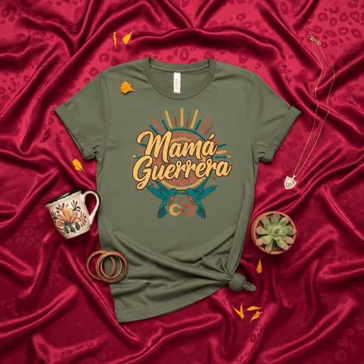 Mamá Guerrera T-Shirt Spanish Warrior Mom Tee Hummingbird Infinity Symbol Gift for Her Latina Mama Shirt Graphic Design Mexicada