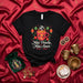 Más Ponche, Más Amor Mexican Christmas Ponche T-Shirt with Cinnamon Sticks, Oranges, Poinsettias, and Lanterns, Holiday Celebration Shirt, Unisex Gift Idea Mexicada