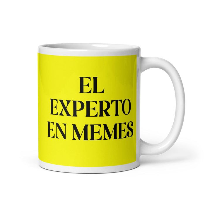 El Experto En Memes The Meme Expert Funny Home Office Work Coffee Mug Mexican Spanish Pride Gift White Glossy Cup Yellow Card Mug Mexicada 11 oz