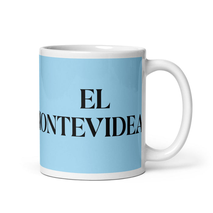 El Montevideano The Montevideo Resident Funny Home Office Work Coffee Mug Mexican Spanish Pride Gift White Glossy Cup Sky Blue Card Mug Mexicada 11 oz