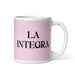 La Integra The Integrity One Funny Home Office Work Coffee Mug Mexican Spanish Pride Gift White Glossy Cup Light Pink Card Mug Mexicada 11 oz