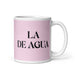 La De Agua The Water Sign Funny Home Office Work Coffee Mug Mexican Spanish Pride Gift White Glossy Cup Light Pink Card Mug Mexicada 11 oz