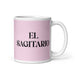 El Sagitario The Sagittarius Funny Home Office Work Coffee Mug Mexican Spanish Pride Gift White Glossy Cup Light Pink Card Mug Mexicada 11 oz